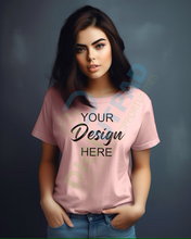 Load image into Gallery viewer, DIGIUTPAD™ 300+ Bella Canvas 3001, Gildan 5000, Gildan 64000 - All Colors Men, Women &amp; Couples T-Shirt Mockups Bundle
