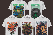 Load image into Gallery viewer, DIGIUTPAD™ 100000 Editable + 50 Grafftic Bundle + 300 Premium Comic T-Shirt Designs Mega Bundle Combo Pack
