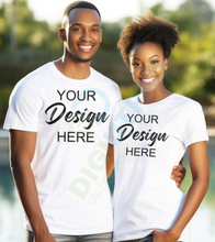 Load image into Gallery viewer, DIGIUTPAD™ 300+ Bella Canvas 3001, Gildan 5000, Gildan 64000 - All Colors Men, Women &amp; Couples T-Shirt Mockups Bundle
